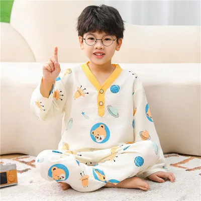 Kids Cloud Cotton Cartoon Pajama Set for Boys & Girls | Planet arrow