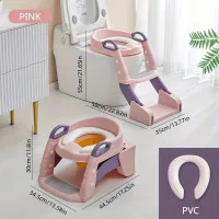 Potty Training Seat with Ladder for Kids | Foldable Toilet Training Seat Bangladesh