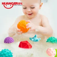 Huanger 8pcs Multi Set Develop Baby's Tactile Silicon Soft Sensory Balls Baby Texture Sensory Ball Toys