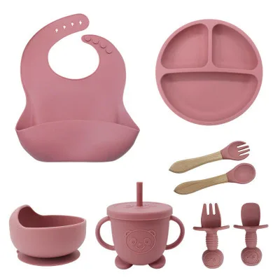 Full Set Kids Eating Set | Full Suction Dinner Set | 8 Pcs Set
