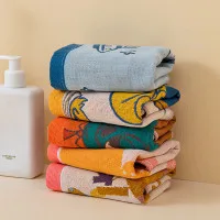 Disney Cartoon Cotton Gauze Baby Hand Towel Set - 5 Pack|Size specifications: (length * width cm) 25*50