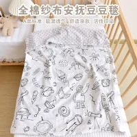 Newborn Cotton Gauze Baby Blanket – Soft Lightweight Summer Comfort Blanket (28 x 39 Inches) | Moon Girl Cartoon Swaddle