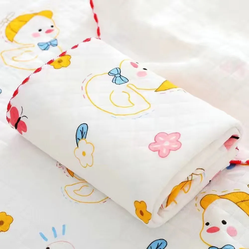 Warm Cotton Baby Swaddle Blanket for Newborns|Cartoon Fawn| Color Duck| Specifications: ( 33*33 Inchi )