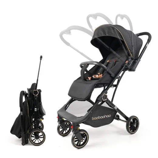 Baobaohao Y8 Baby Stroller – Black Color