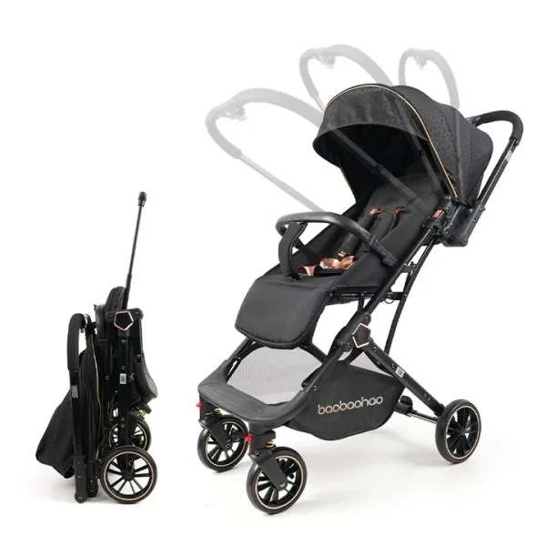 Baobaohao Y8 Baby Stroller – Black Color