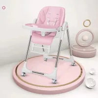 A330 Premium Reclining Height Adjustable Feeding High Chair (China) - Cream