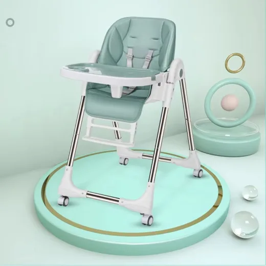 Convertible Adjustable & Foldable Baby High Chair | Model 330 | Green